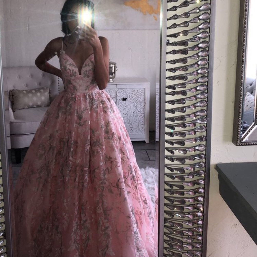 Blush ball gown